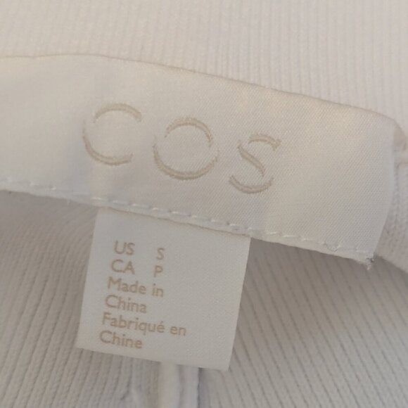 COS Wide Leg Crop Knit Pants Pull On Stretch Minimalist Culottes Preppy Ankle - Picture 6 of 7